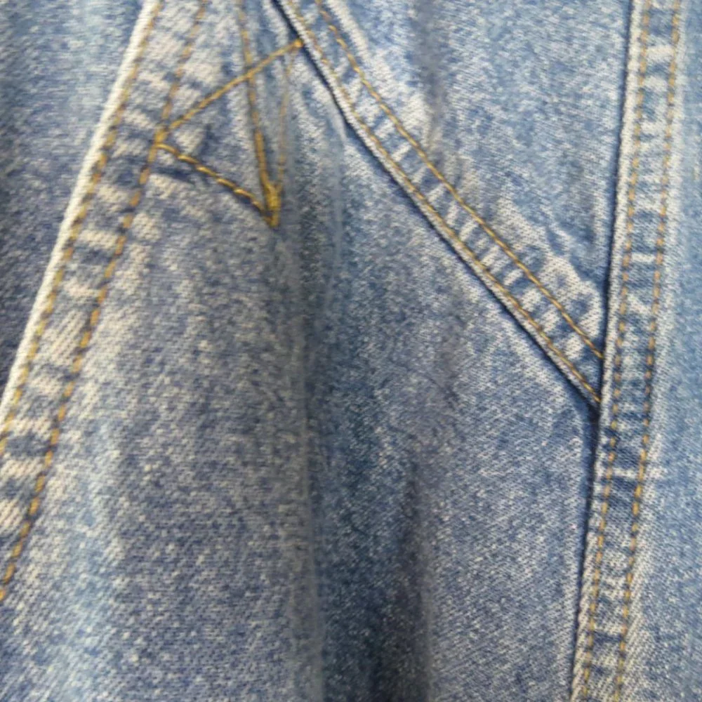 VINTAGE CORFU - DENIM FULL LENGTH SKIRT - SIZE 10 (small sizing) - Picture 5 of 8